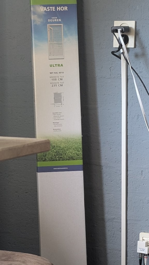 Nieuwe hordeur Hamstra Ultra 100x235cm wit Ral 9010, Kunststof, 215 cm of meer, Hordeur, Nieuw