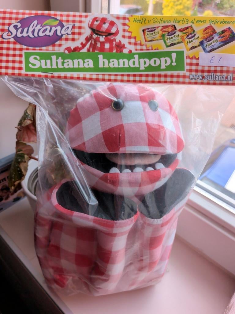 Nieuwe Sultana handpop - Mr. Jummy, Overige merken, Overige karakters, Overige typen, Nieuw
