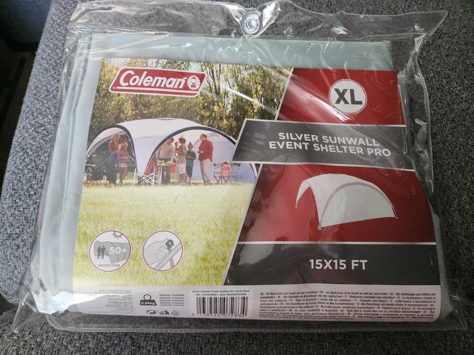 Coleman Silver Sunwall Event Shelter Pro XL - Nieuw, Ophalen of Verzenden, Nieuw