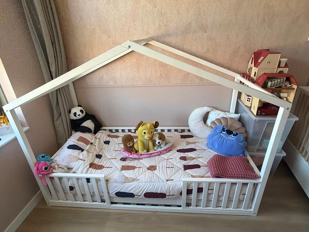 Montessori bed, Ophalen, 85 tot 100 cm, Gebruikt, Lattenbodem