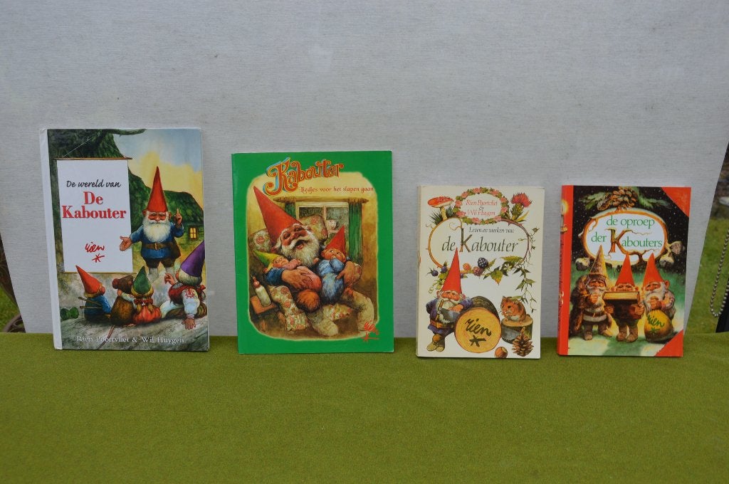 4 prenten boeken Rien Poortvliet Oproep der Kabouters/ leven, Ophalen of Verzenden, Gelezen, Rien Poortvliet, Prentenboek