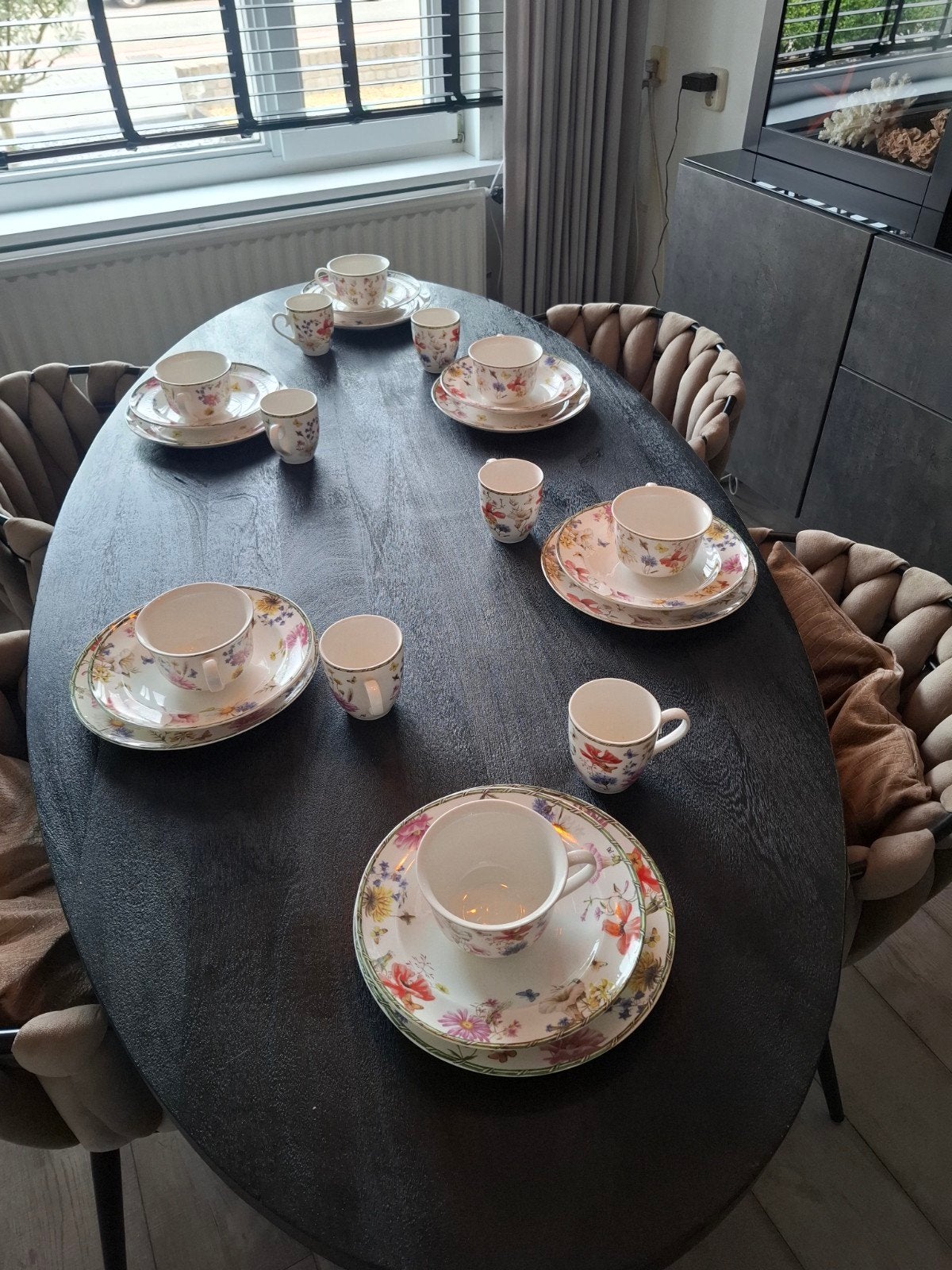 janneke brinkman servies fruits and flowers, Ophalen of Verzenden, Zo goed als nieuw, Porselein, Overige stijlen
