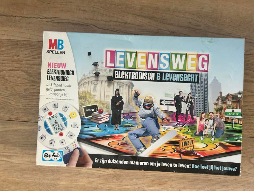 Levensweg Elektronisch & Levensecht Bordspel, Hobby en Vrije tijd, Gezelschapsspellen | Bordspellen, Drie of vier spelers, Ophalen of Verzenden