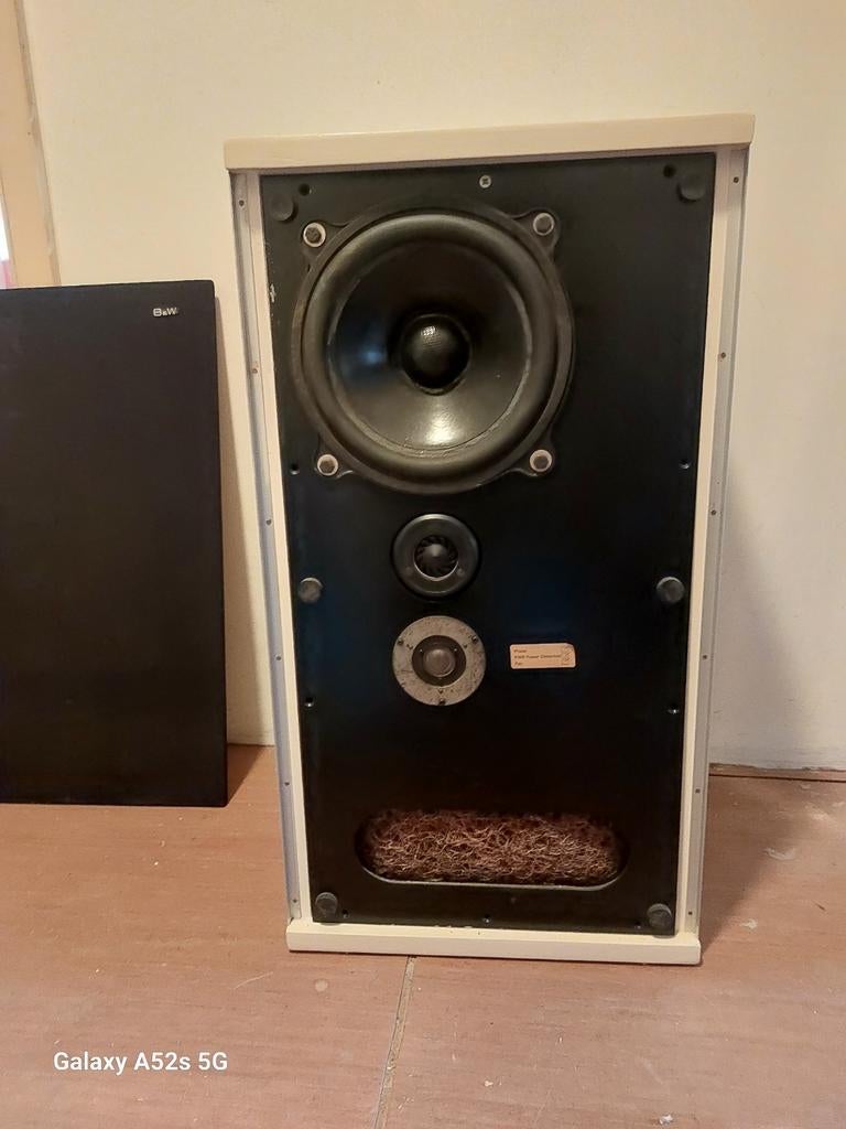 B&W LUIDSPREKERS DM/2 - Set van 2 (één defect), Audio, Tv en Foto, Luidsprekers, Ophalen, Niet werkend, Front, Rear of Stereo speakers