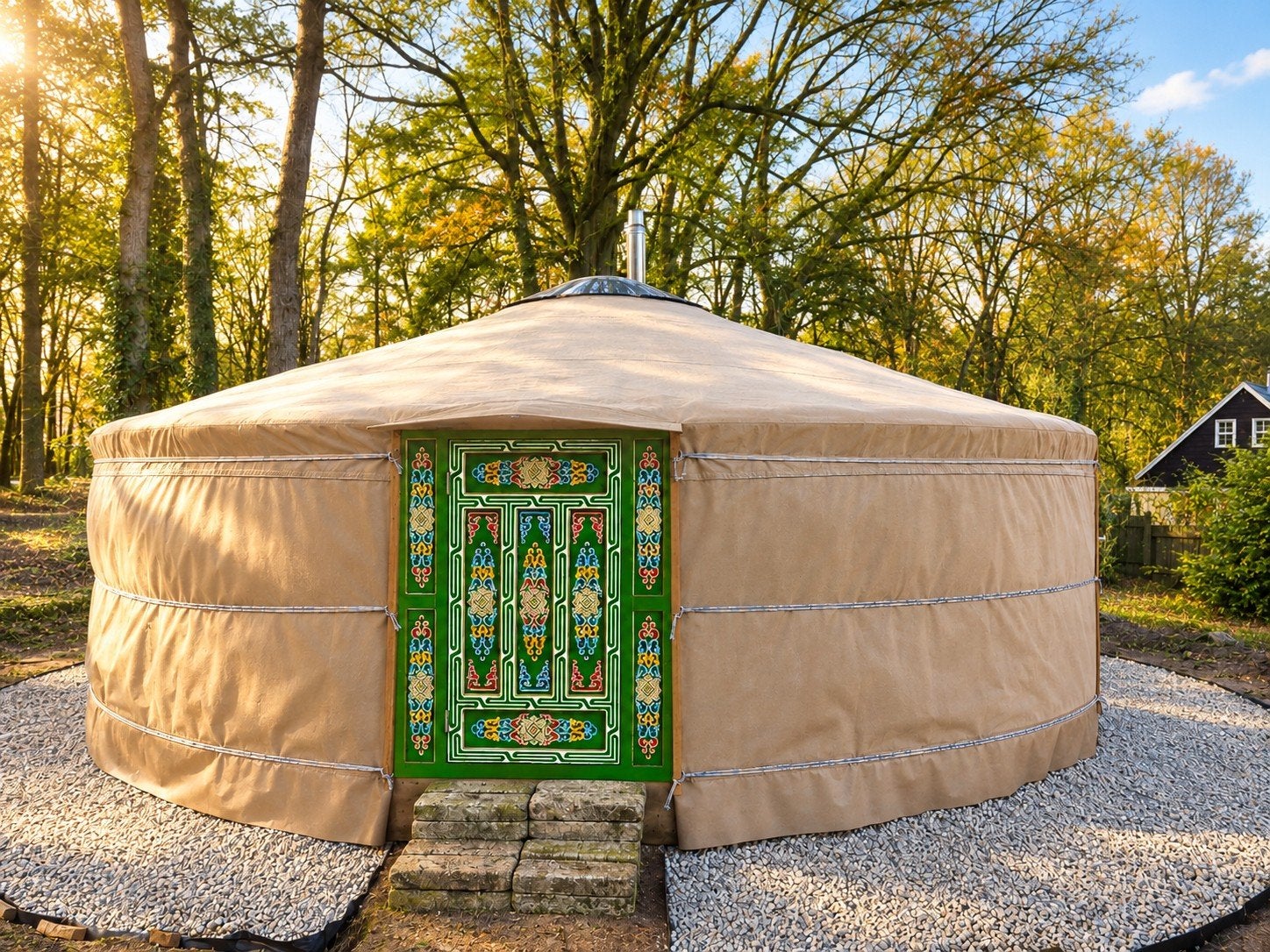Yurt 7m diameter, Ophalen, Nieuw
