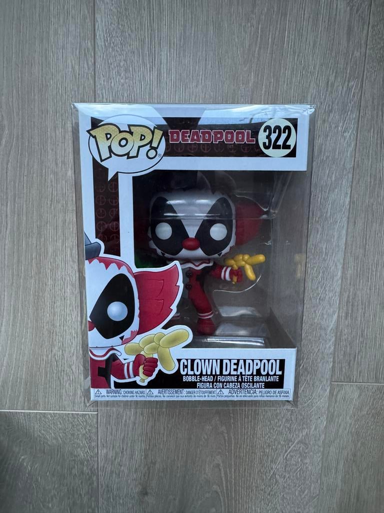 Funko Pop! Deadpool 322 Clown Deadpool, Verzamelen, Poppetjes en Figuurtjes, Ophalen of Verzenden, Zo goed als nieuw