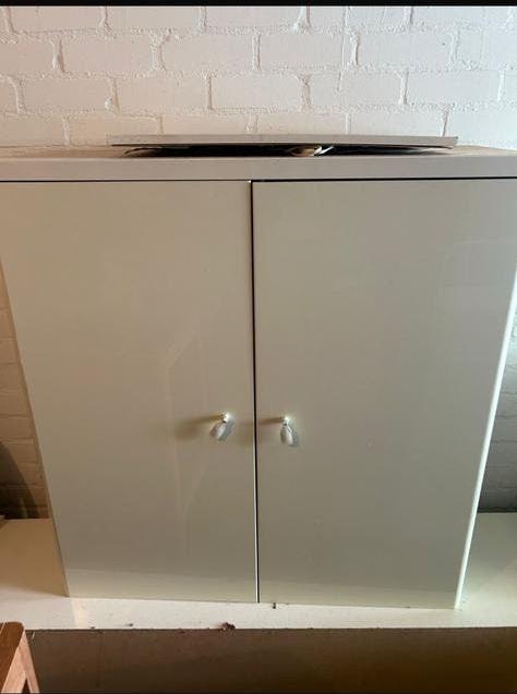 Make up kast / vanity met lampen, Ophalen, Gebruikt