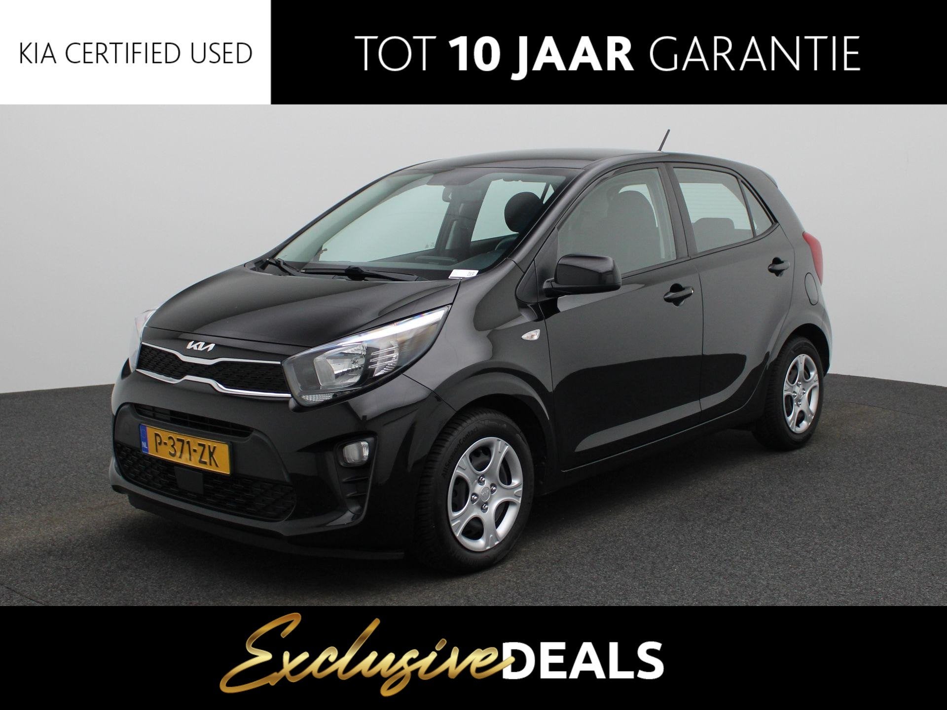 Kia Picanto 1.0 DPi ComfortLine | Airco | Cruise Control | A, Stof, Gebruikt, 4 stoelen, Zwart
