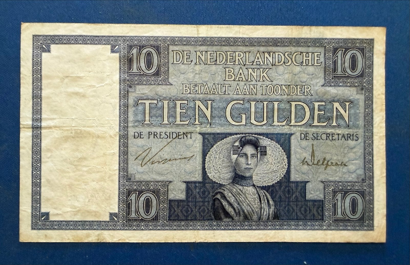 Zeldzaam 10 Gulden biljet uit 1924 - De Nederlandsche Bank, Ophalen of Verzenden, 10 gulden, Los biljet