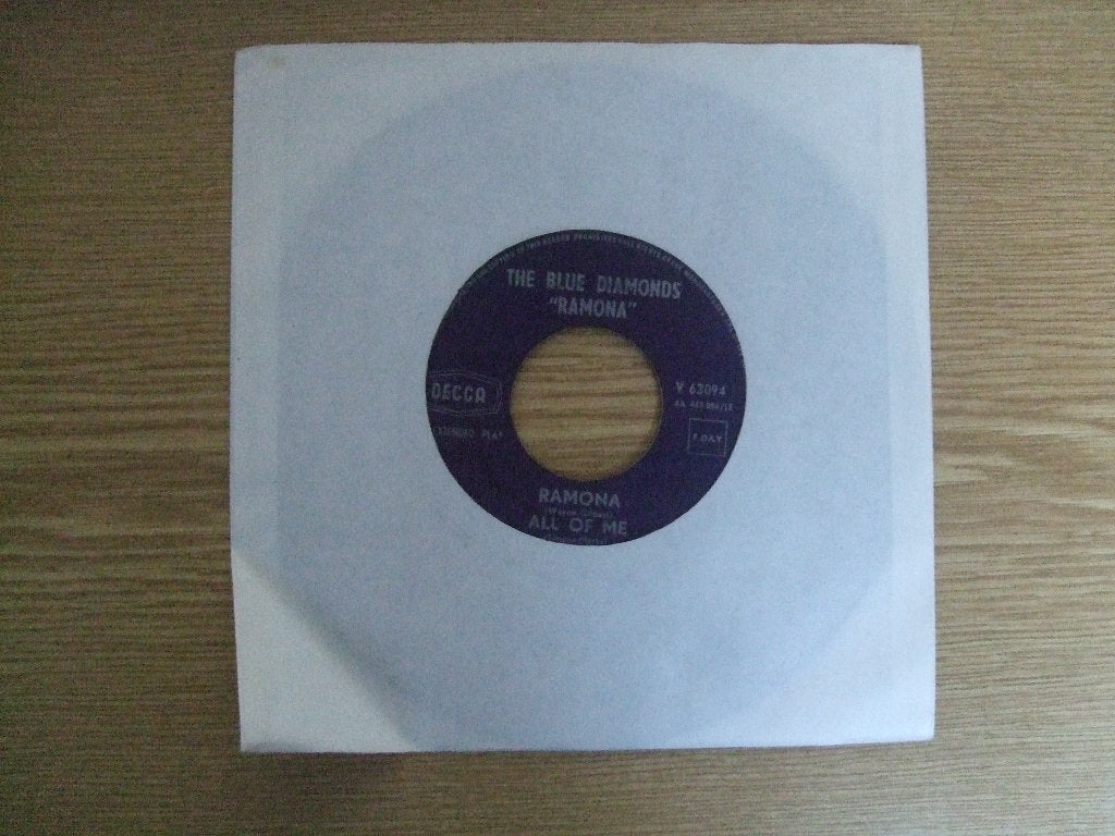 EP   THE BLUE DIAMONDS     RAMONA - ALL OF ME - ALWAYS -, Gebruikt, 7 inch, Ophalen of Verzenden, EP