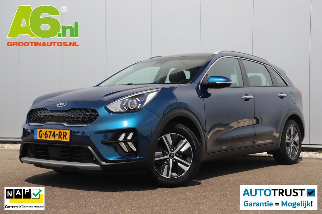 Kia Niro 1.6 GDi Hybrid DynamicLine Automaat Half Leder Navi, Auto's, Kia, Bedrijf, Te koop, Niro, ABS, Achteruitrijcamera, Adaptive Cruise Control