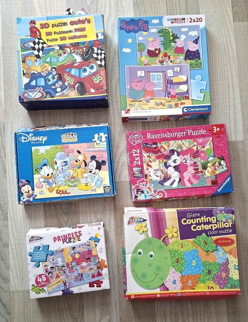 div kinder puzzels, Ophalen of Verzenden, Gebruikt, Puzzelen
