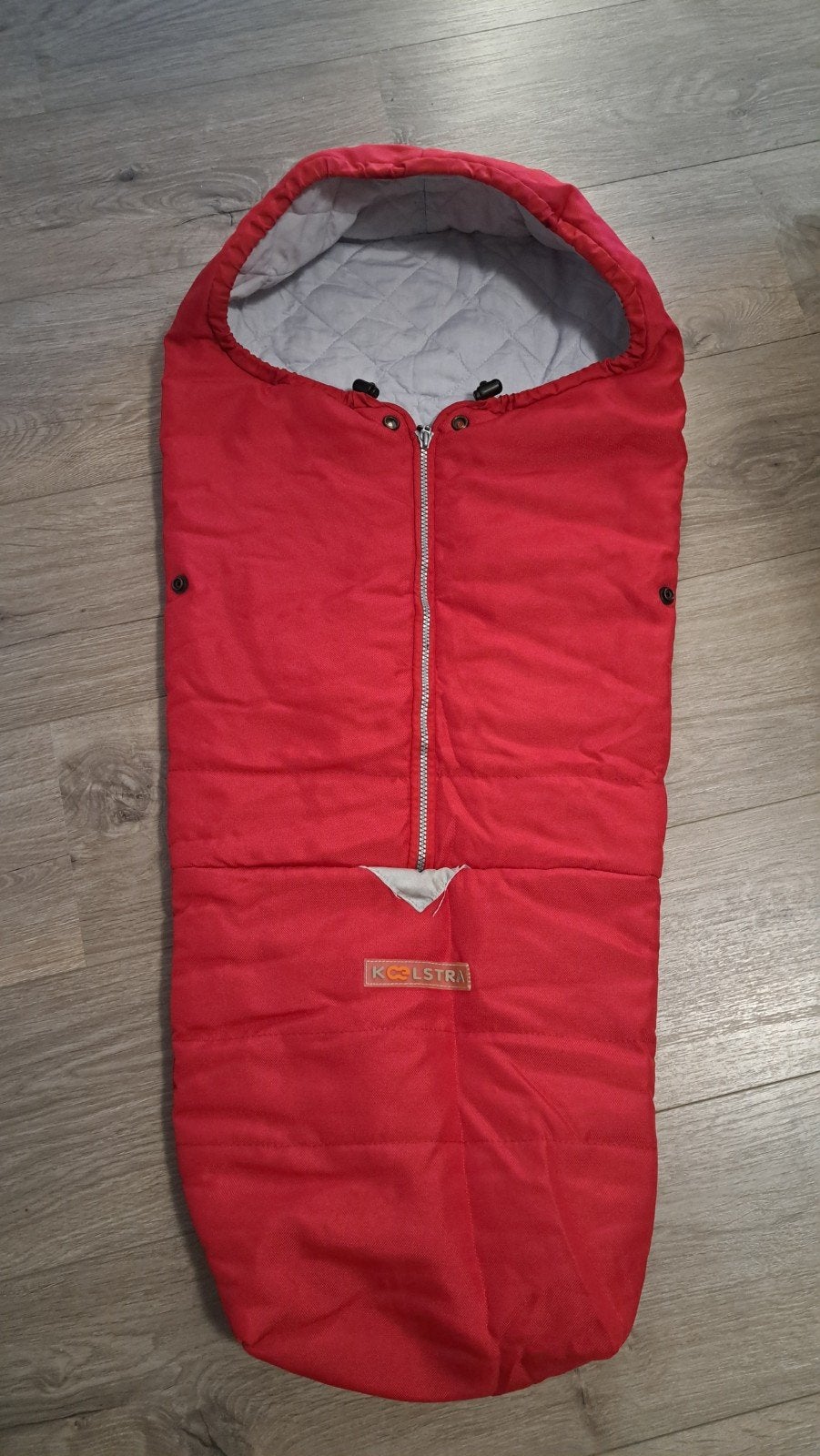 Koelstra voetenzak voor buggy/kinderwagen, rood, z.g.a.n., Ophalen of Verzenden