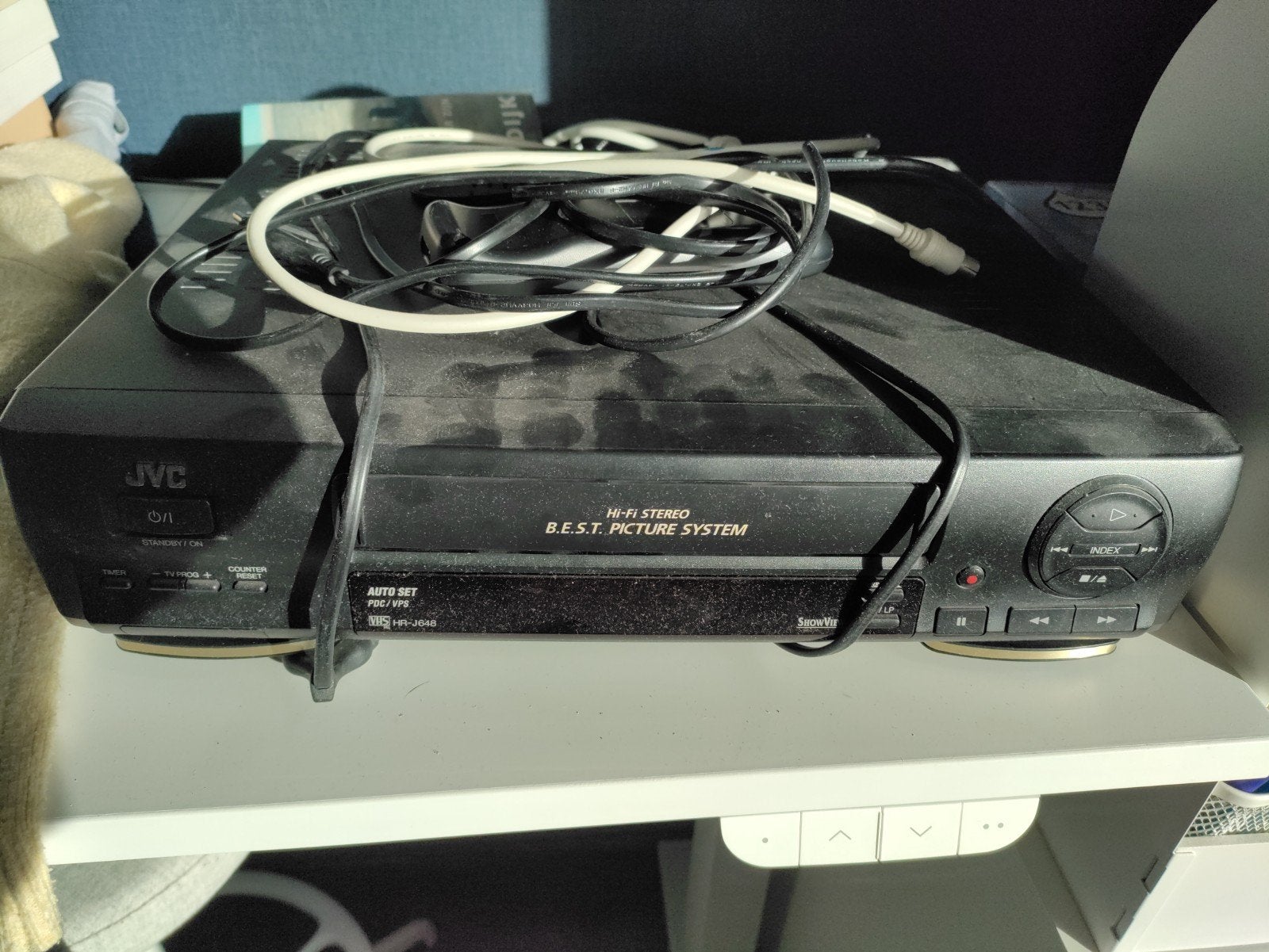 JVC HR-J648E VHS-speler met afstandsbediening, Ophalen of Verzenden, Gebruikt, VHS-speler of -recorder