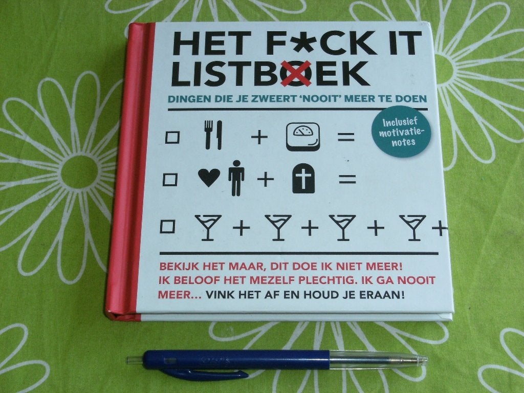 Het F*ck it listboek-dingen die je zweert nooit meer te doen, Boeken, Ophalen of Verzenden, Zo goed als nieuw