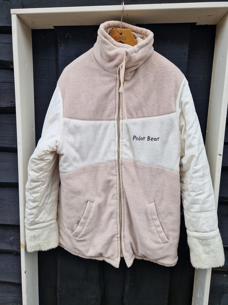 POLAR BEAR TEDDY WINTERJAS MAAT L, Ophalen of Verzenden, Zo goed als nieuw, Maat 38/40 (M), Beige