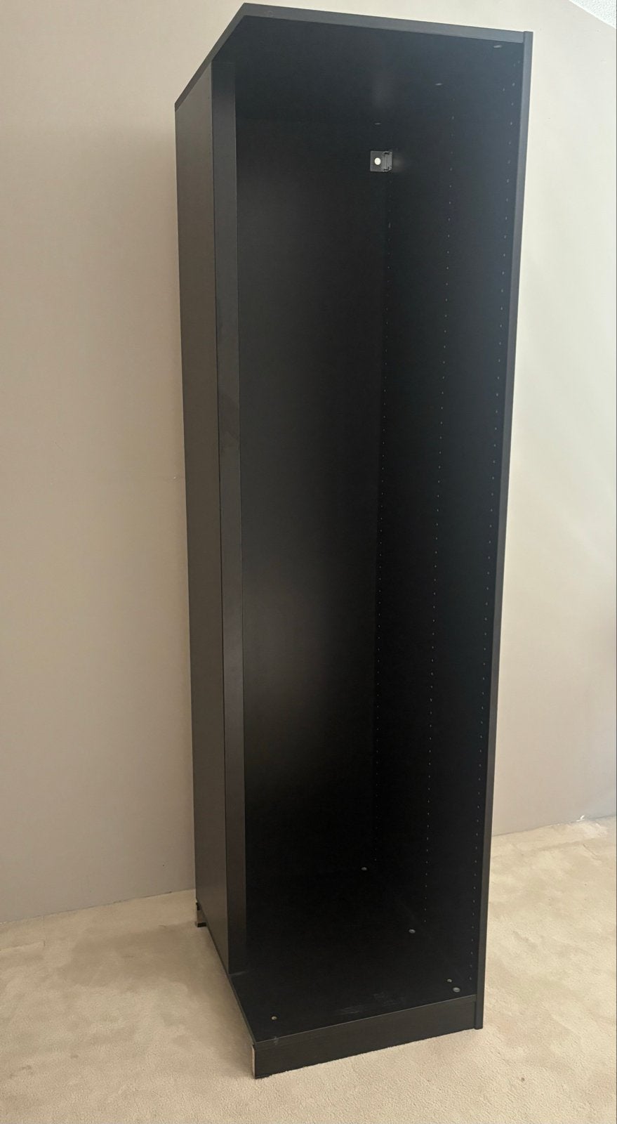 Zwarte hoekdeel van de pax kast 201cm, Huis en Inrichting, Kasten | Kledingkasten, Ophalen, Met plank(en), Minder dan 50 cm, Gebruikt