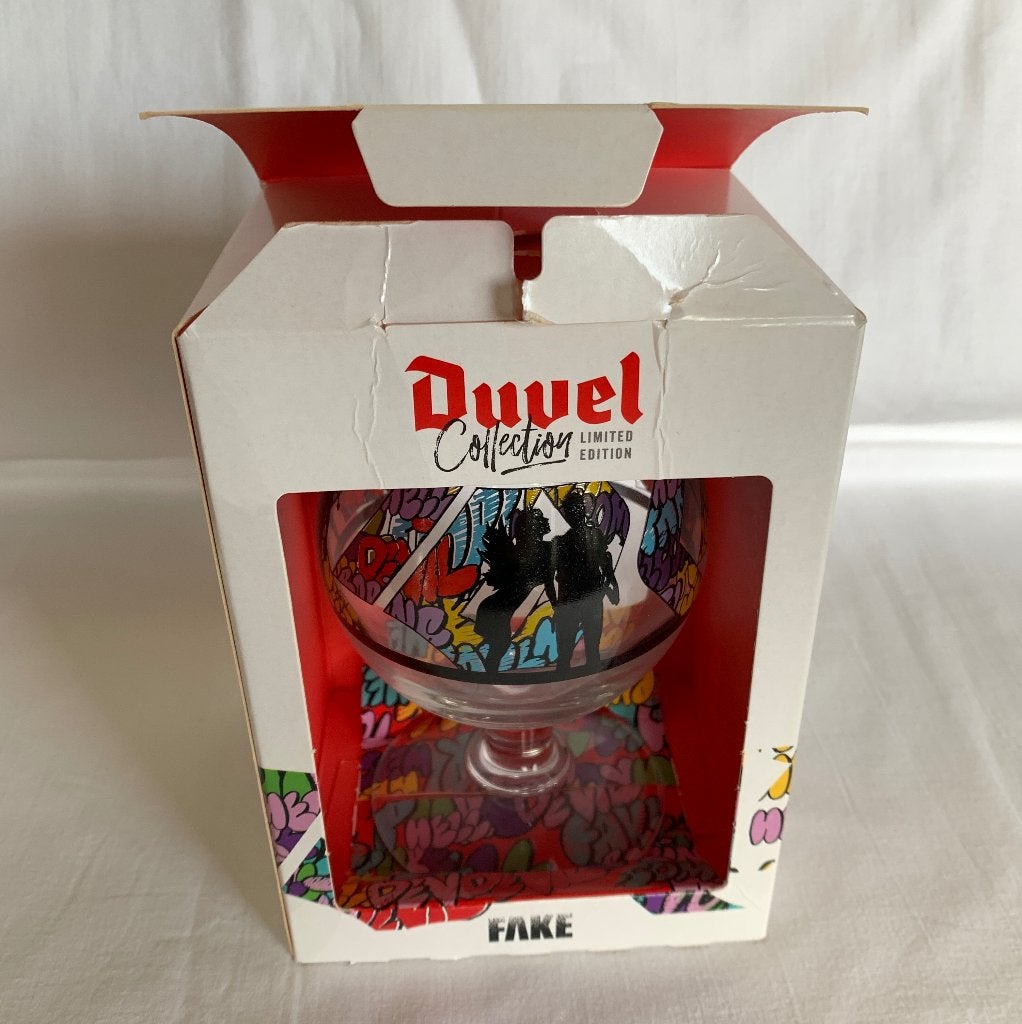 Duvel bierglas Fake - Limited Edition (2022), Verzamelen, Ophalen of Verzenden, Zo goed als nieuw, Glas of Glazen, Duvel