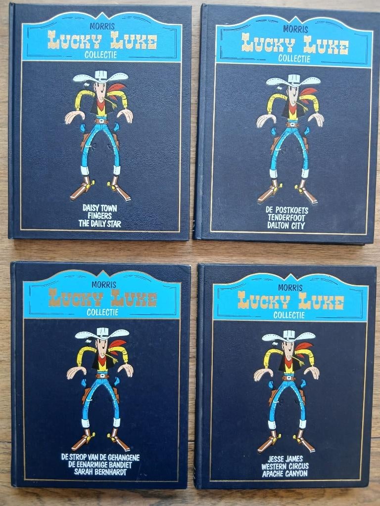 Vier Lucky Luke bundels (hc), Boeken, Stripboeken, Meerdere stripboeken, Ophalen of Verzenden, Gelezen, Morris
