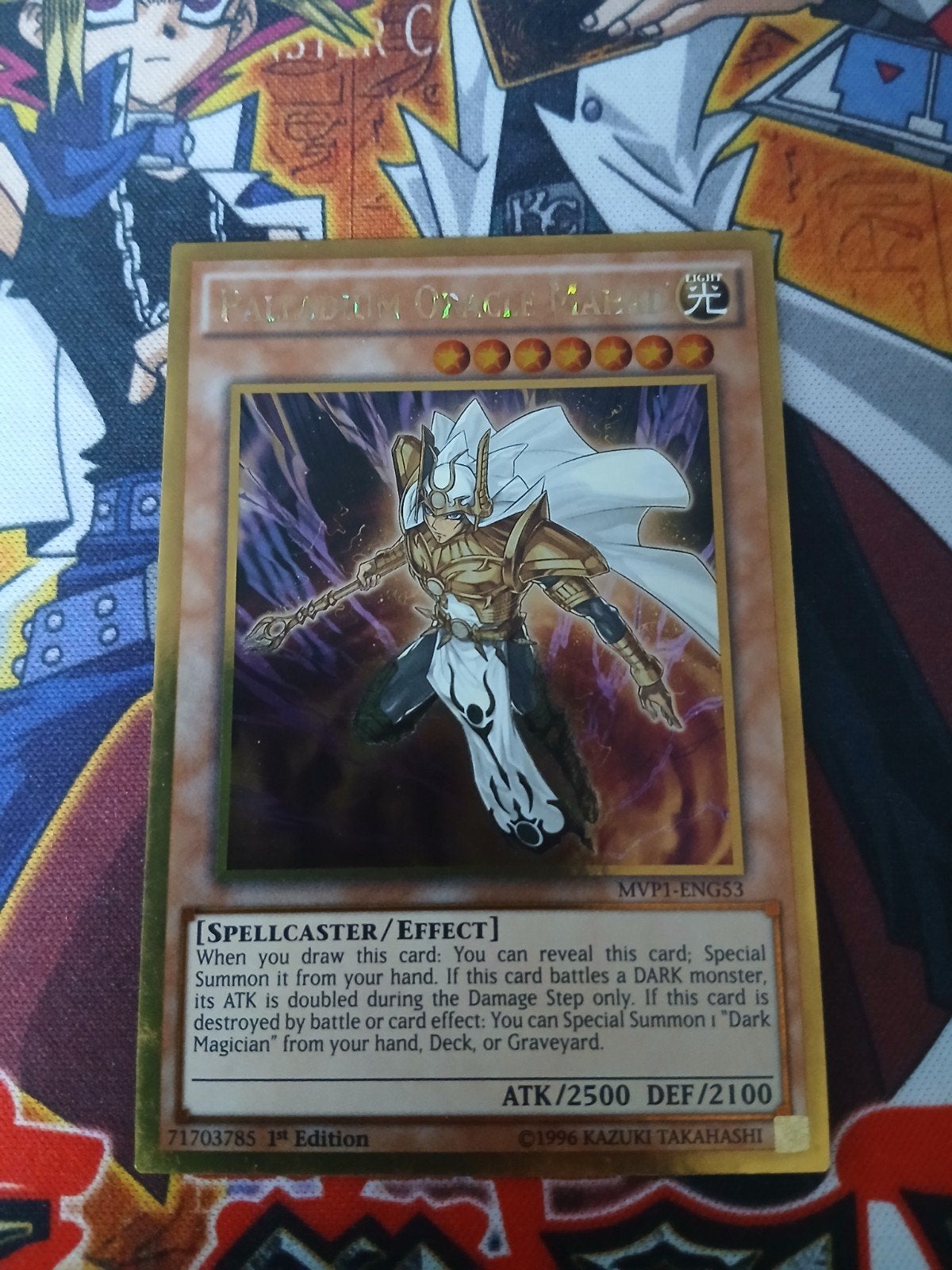 Palladium Oracle Mahad - Gold Rare MVP1 - Yu-Gi-Oh, Ophalen of Verzenden, Zo goed als nieuw, Foil