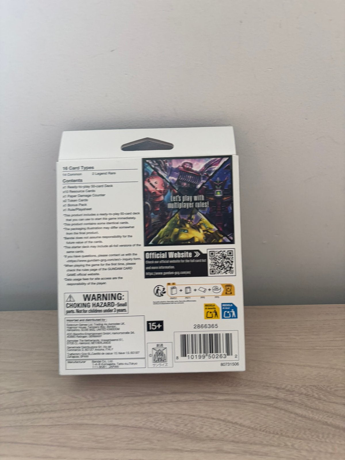 Gundam Card Game ST12 Raging Onslaught Starter Deck, Ophalen of Verzenden, Zo goed als nieuw, Starterdeck