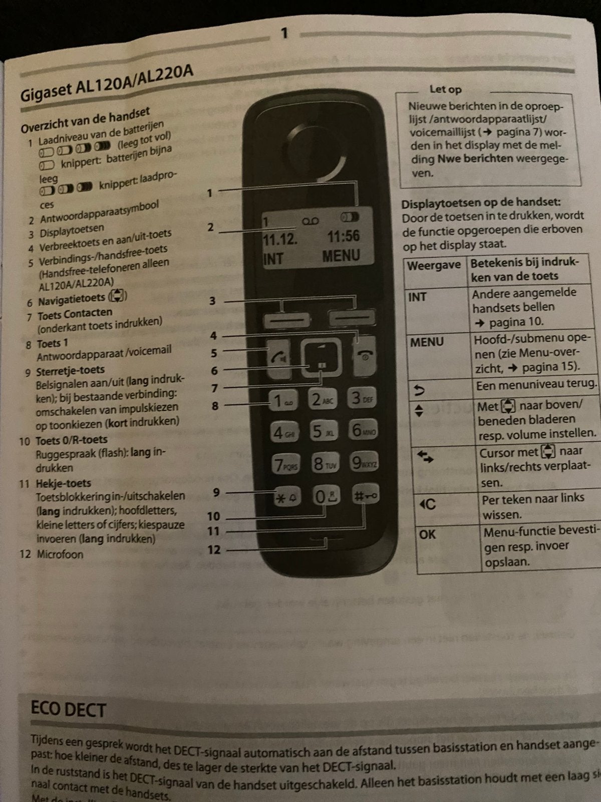 Telefoonset  gigaset, Ophalen, Zo goed als nieuw