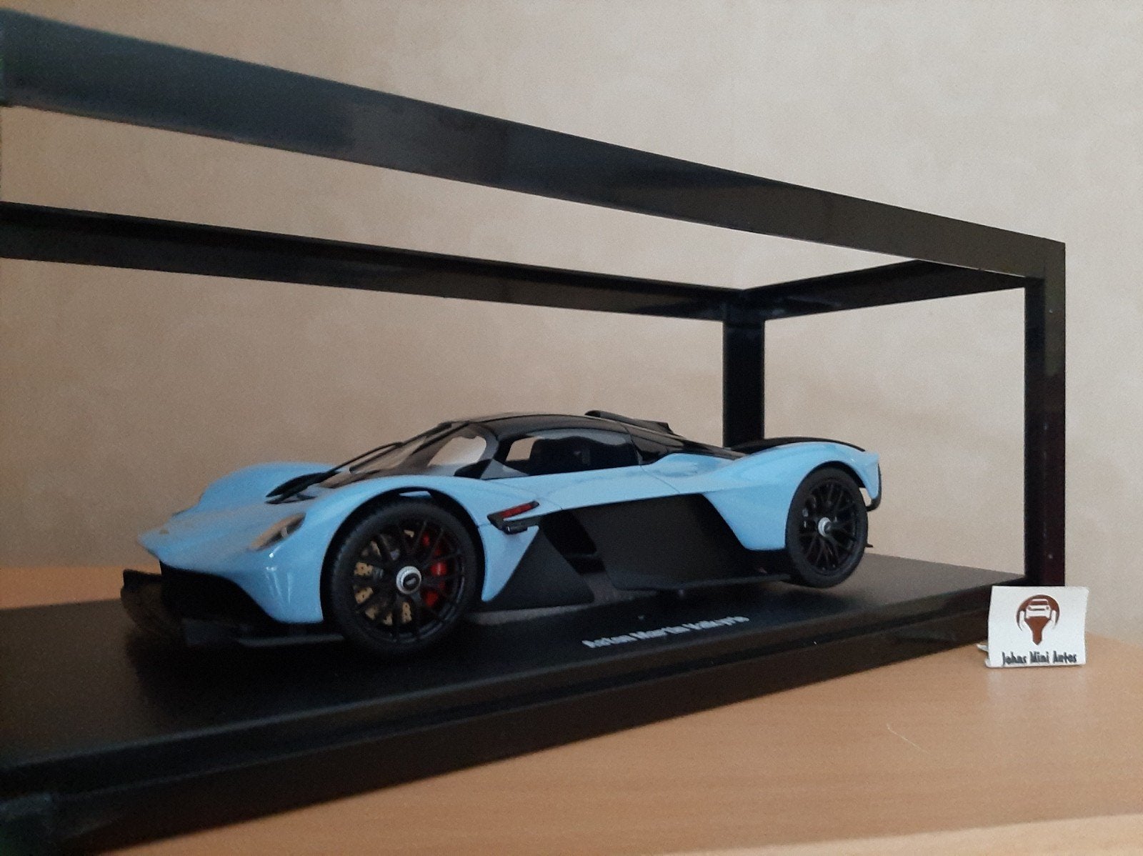 Aston Martin Valkyrie 2023 Pearl Light Blue - GT Spirit 1:18, Overige merken, Auto, Nieuw, Ophalen of Verzenden