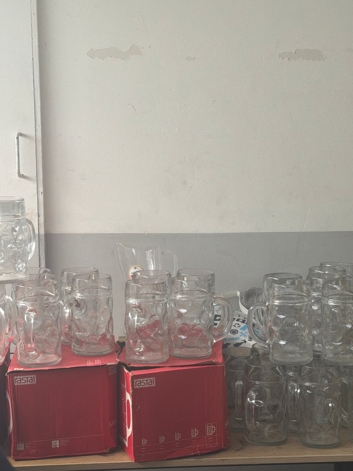Steiners bierpullen - Set van glazen bierpullen, Huis en Inrichting, Ophalen, Zo goed als nieuw, Overige merken, Glas