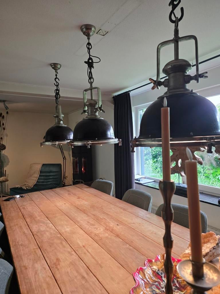 3x zware lampen PTMD, Huis en Inrichting, Lampen | Hanglampen, Ophalen, Zo goed als nieuw, Minder dan 50 cm