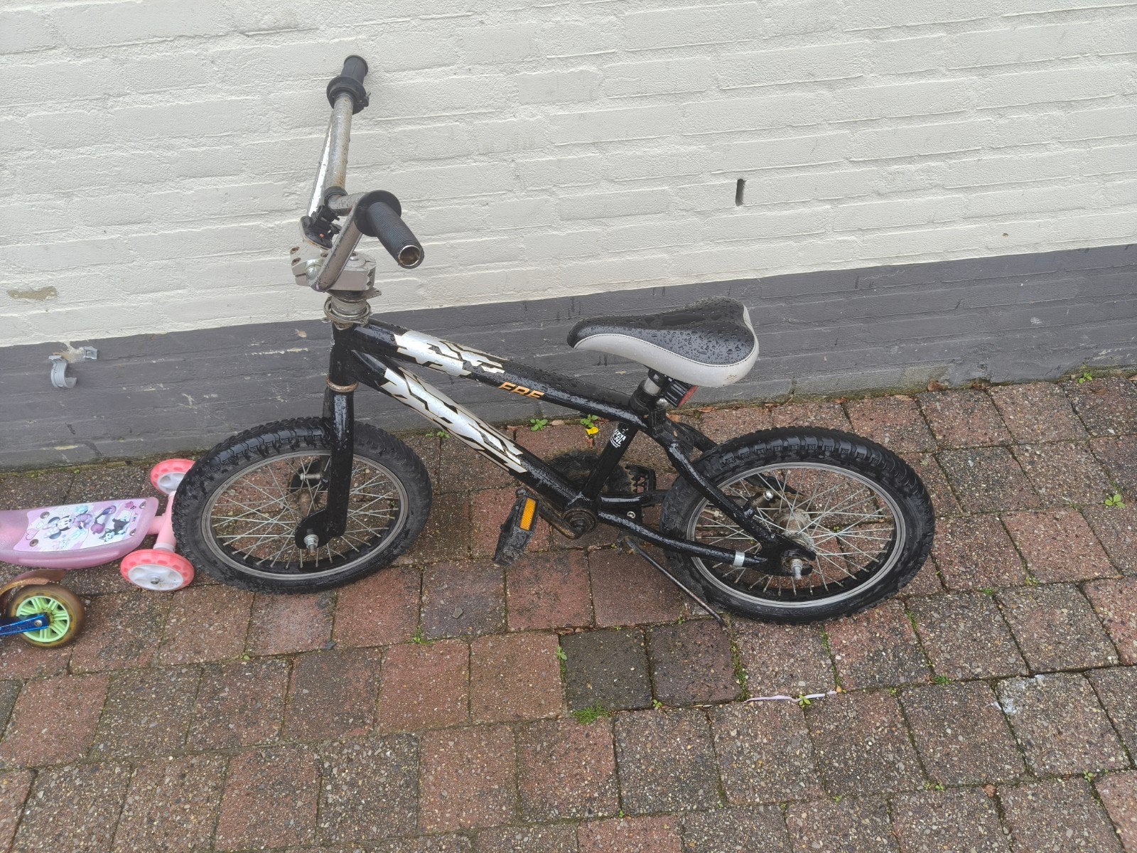 Leuke 16 inch crossfiets voor kinderen, Ophalen, Gebruikt, Velgrem, 16 tot 20 inch