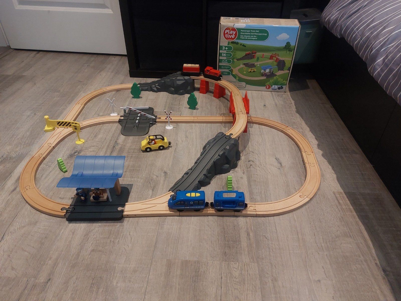 Playtive Houten Treinset met Accessoires, Ophalen, Zo goed als nieuw