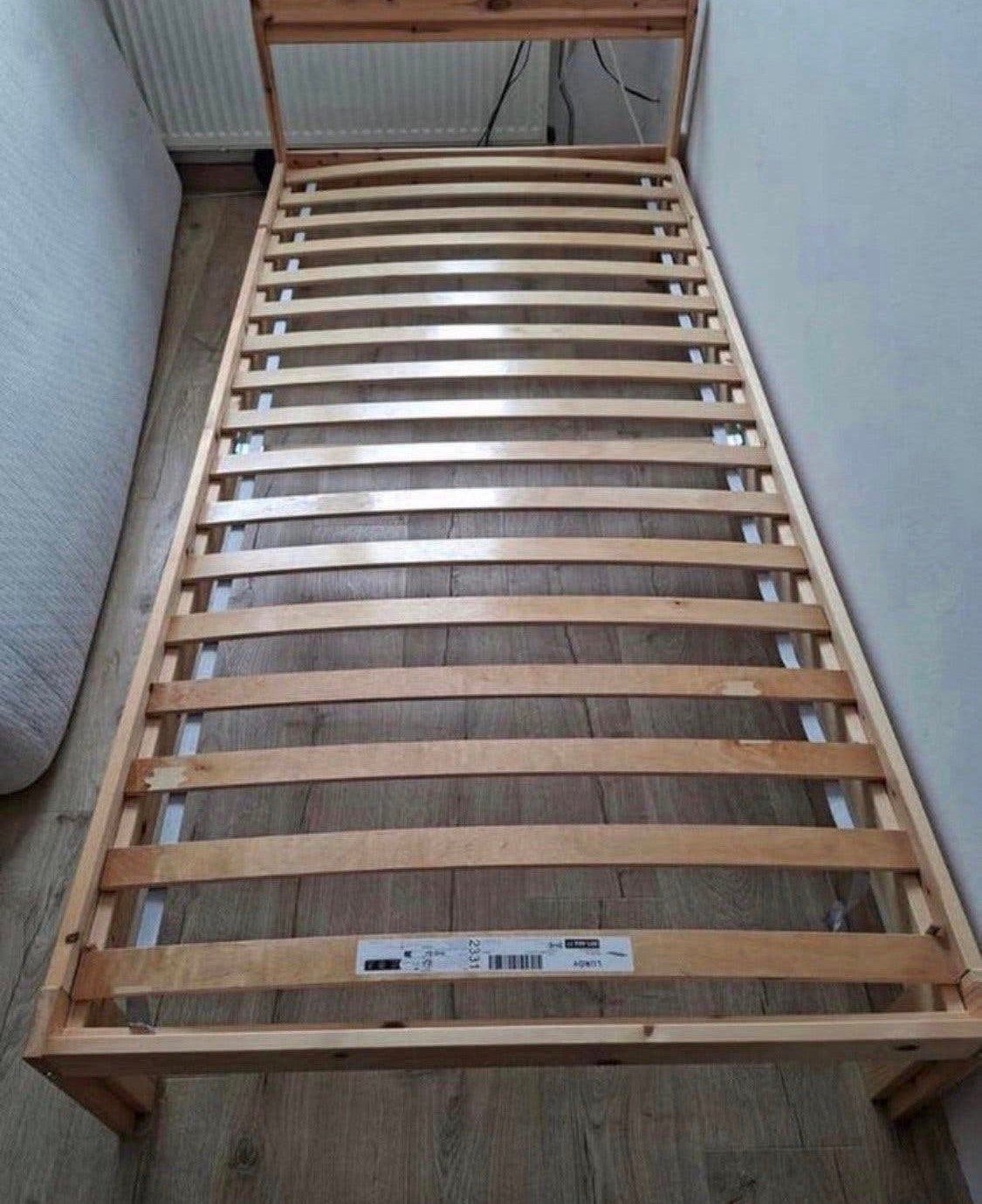 IKEA NEIDEN 90x200cm bedframe, lattenbodem matras, Ophalen, 90 cm, Zo goed als nieuw, 200 cm