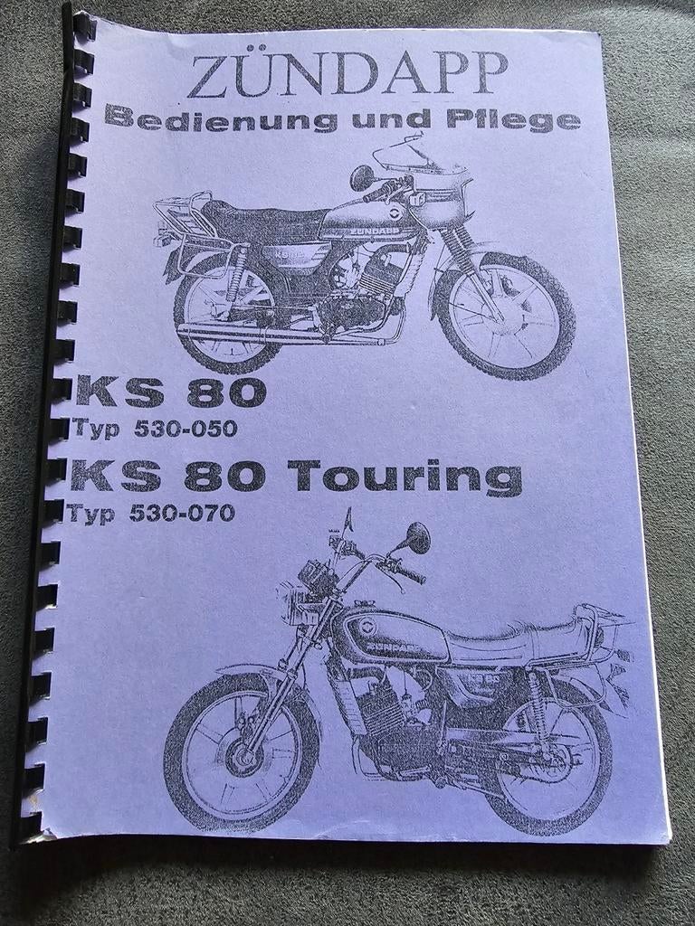ZUNDAPP KS 80 BEDIENUNG UND PFLEGE ONDERHOUD BOEK., Fietsen en Brommers, Ophalen of Verzenden, Gebruikt