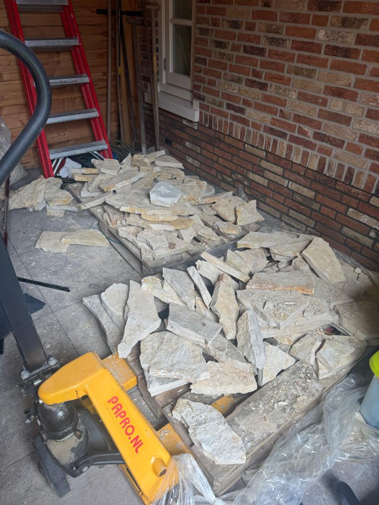 Gratis flagstones tegels, Ophalen of Verzenden, Zo goed als nieuw, Overige typen