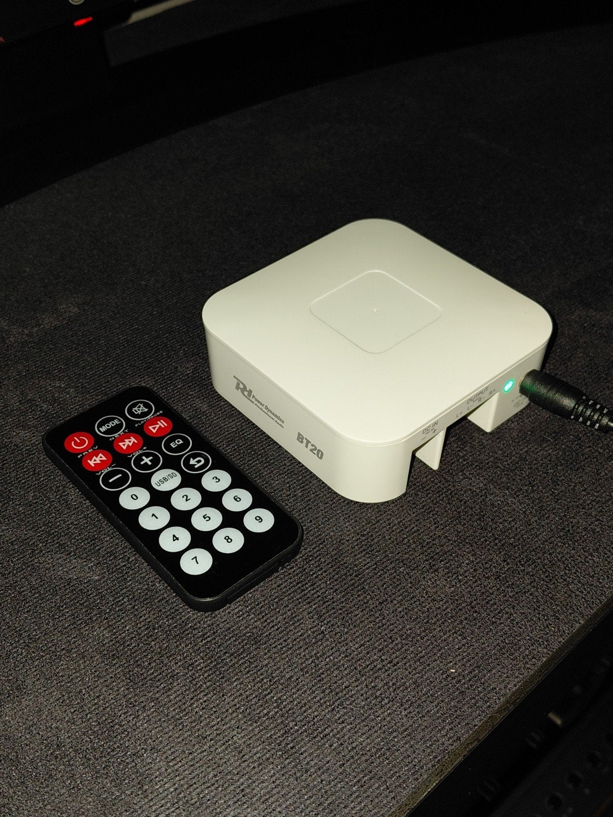 Power Dynamics BT20 Bluetooth Audio versterker met Afstandsb, Ophalen of Verzenden, Zo goed als nieuw, Overige merken