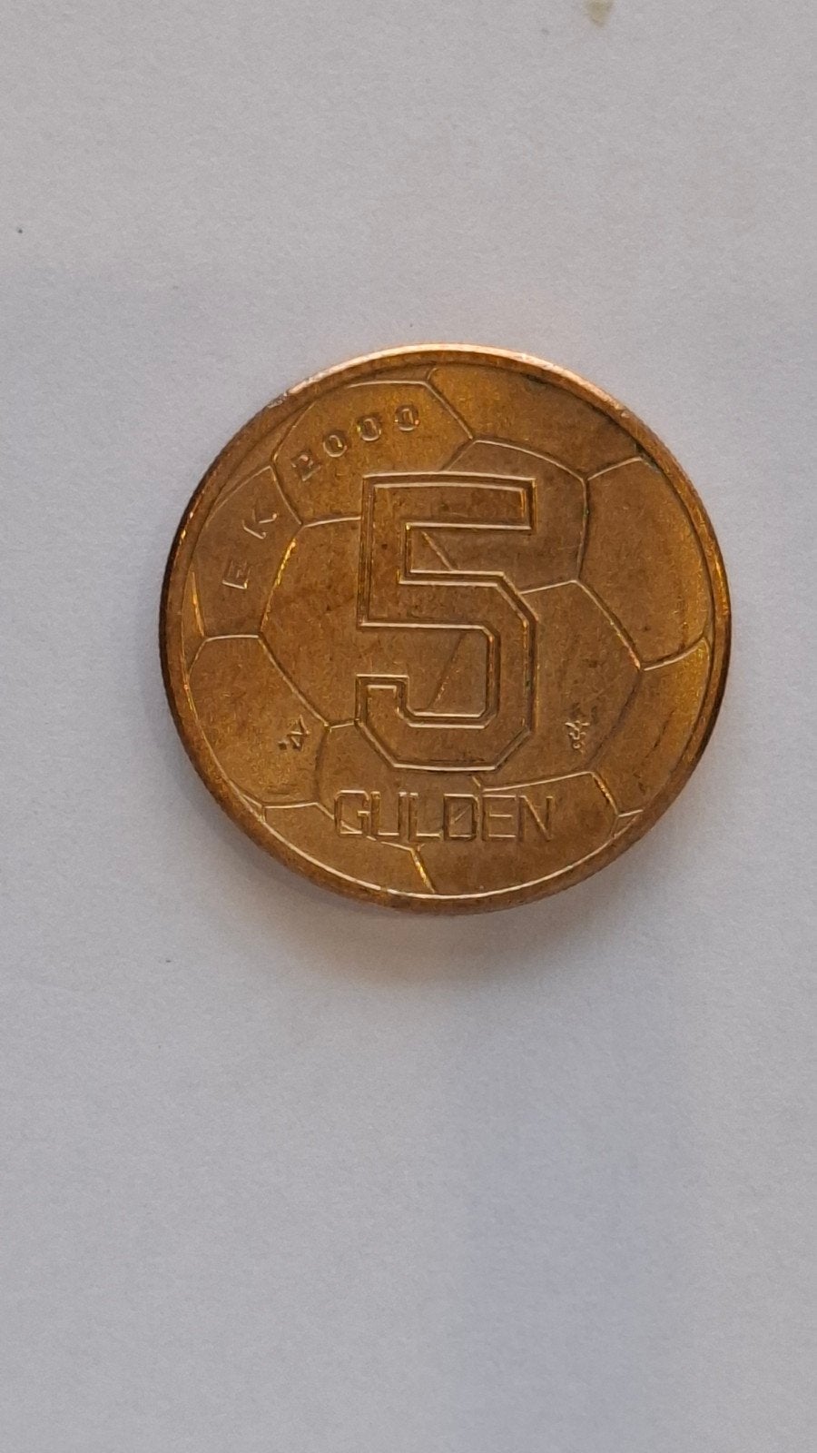 5 Gulden EK 2000 munt Koningin Beatrix, Ophalen of Verzenden, Koningin Beatrix, 5 gulden, Losse munt