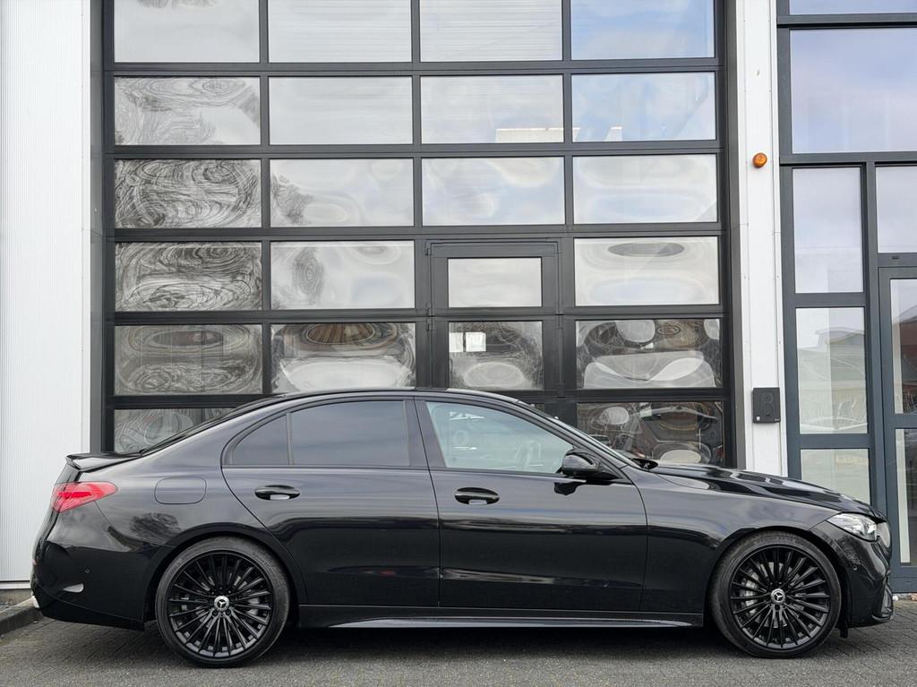 Mercedes C-klasse 180 AMG / C63 AMG ed / Sfeer / 360 / LUXE, Auto's, Mercedes-Benz, Automaat, Euro 6, 4 cilinders, Zwart