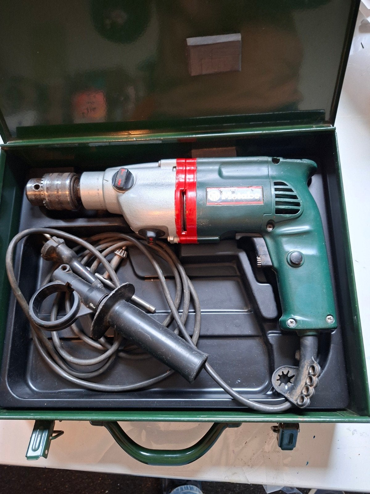Metabo Boormachine in Koffer - Gebruikt maar Functioneel, Boormachine, Gebruikt, Variabele snelheid, Ophalen of Verzenden