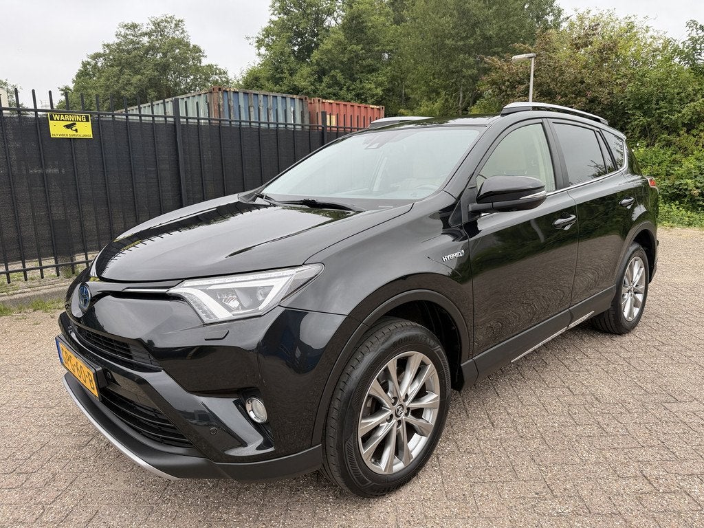 Toyota RAV4 2.5 Hybrid AWD Executive Cam/Clima/Leer/ACC/Stoe, Auto's, Toyota, Automaat, Gebruikt, 1650 kg, Zwart