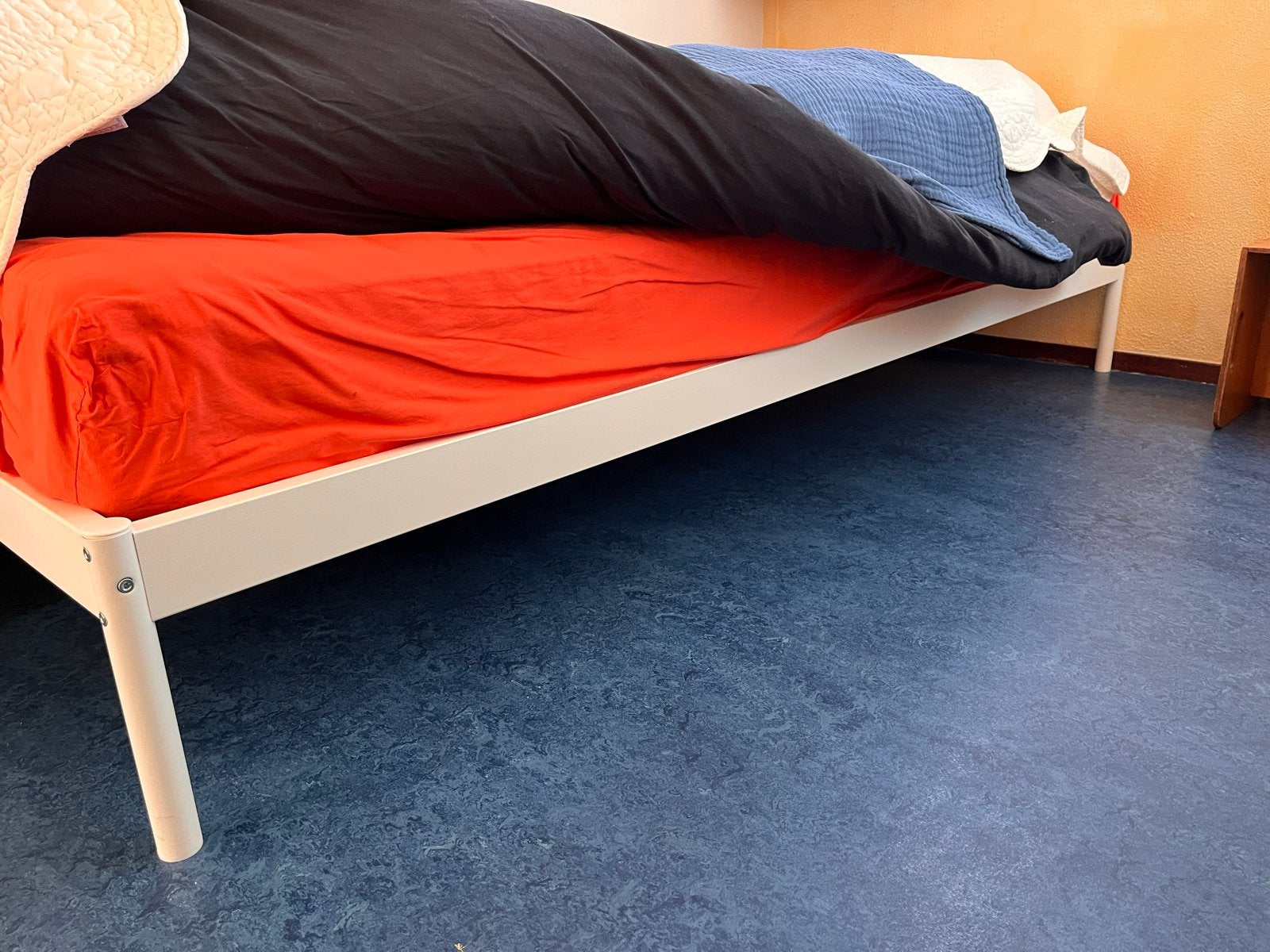 IKEA Vevelstad bedframe - Zo goed als nieuw, Ophalen, 90 cm, Eenpersoons, Wit