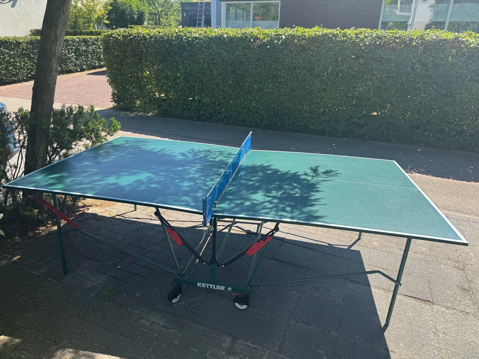 Kettler Tafeltennistafel - Inklapbaar en Verrijdbaar, Ophalen, Gebruikt, Tafel Outdoor, Inklapbaar