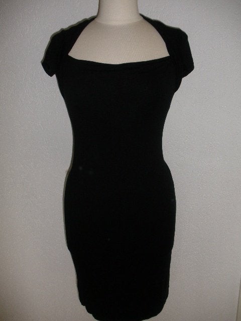 H&M jurk LBD strapless zwart rib maat 36 - nieuw -, Zwart, Nieuw, Ophalen of Verzenden, Boven de knie