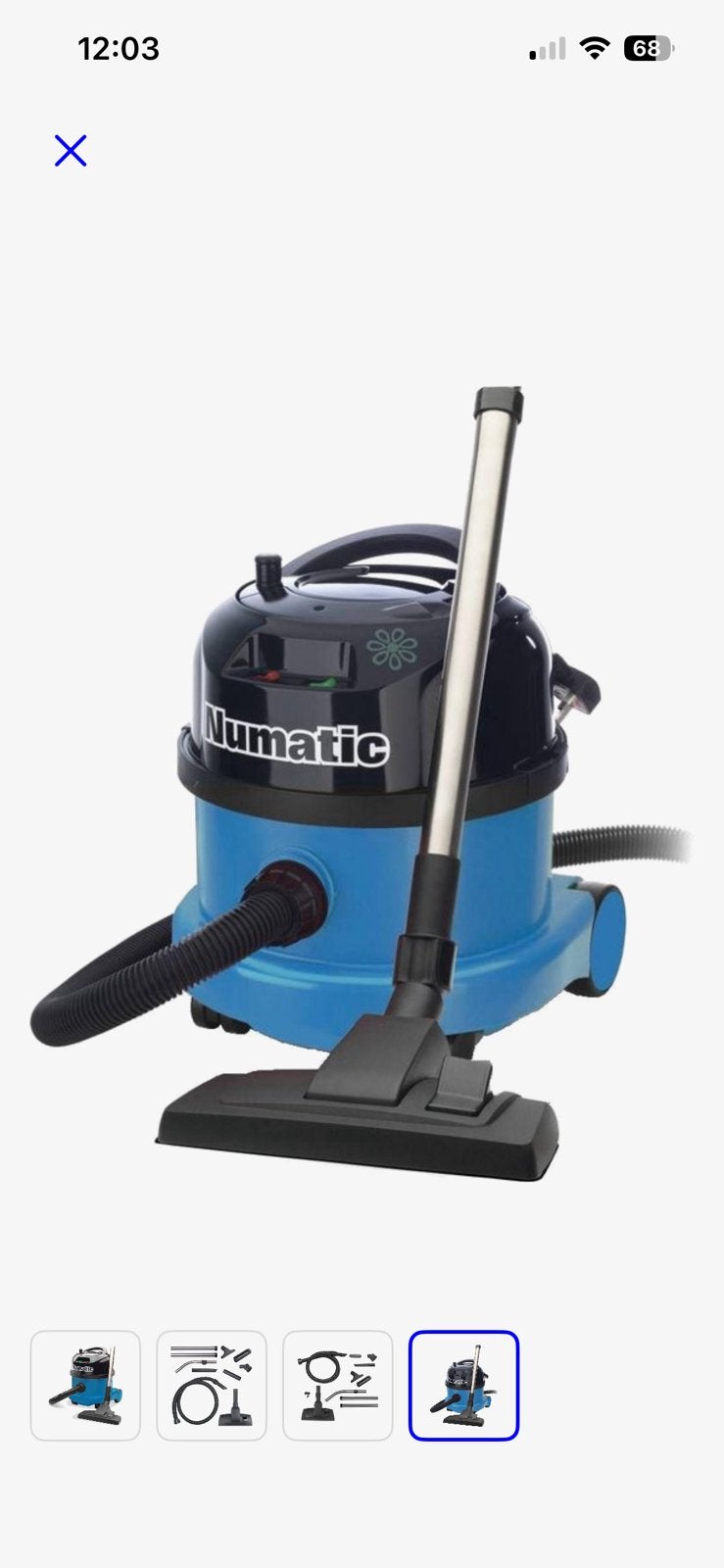 Numatic stofzuiger nieuw!, Ophalen of Verzenden, Zo goed als nieuw