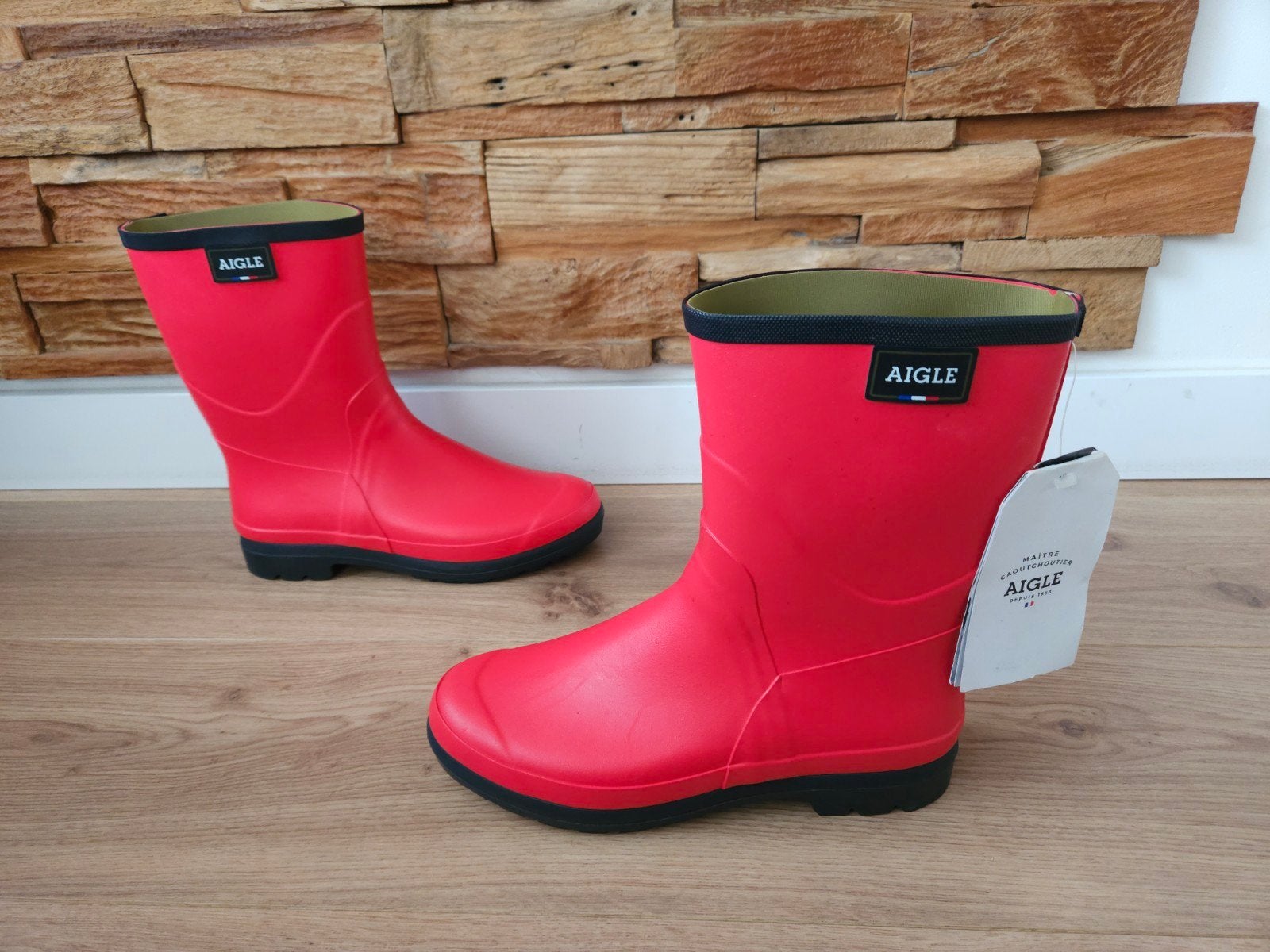 Aigle NIEUW!!! Regenlaarzen rood Maat 41 regenboots, Kleding | Dames, Nieuw, Ophalen of Verzenden, Regenlaarzen, Rood