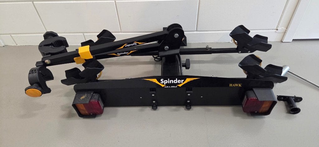 Fietsendrager Spider Hawk, Auto diversen, Fietsendragers, Ophalen, 2 fietsen, Gebruikt, Trekhaakdrager