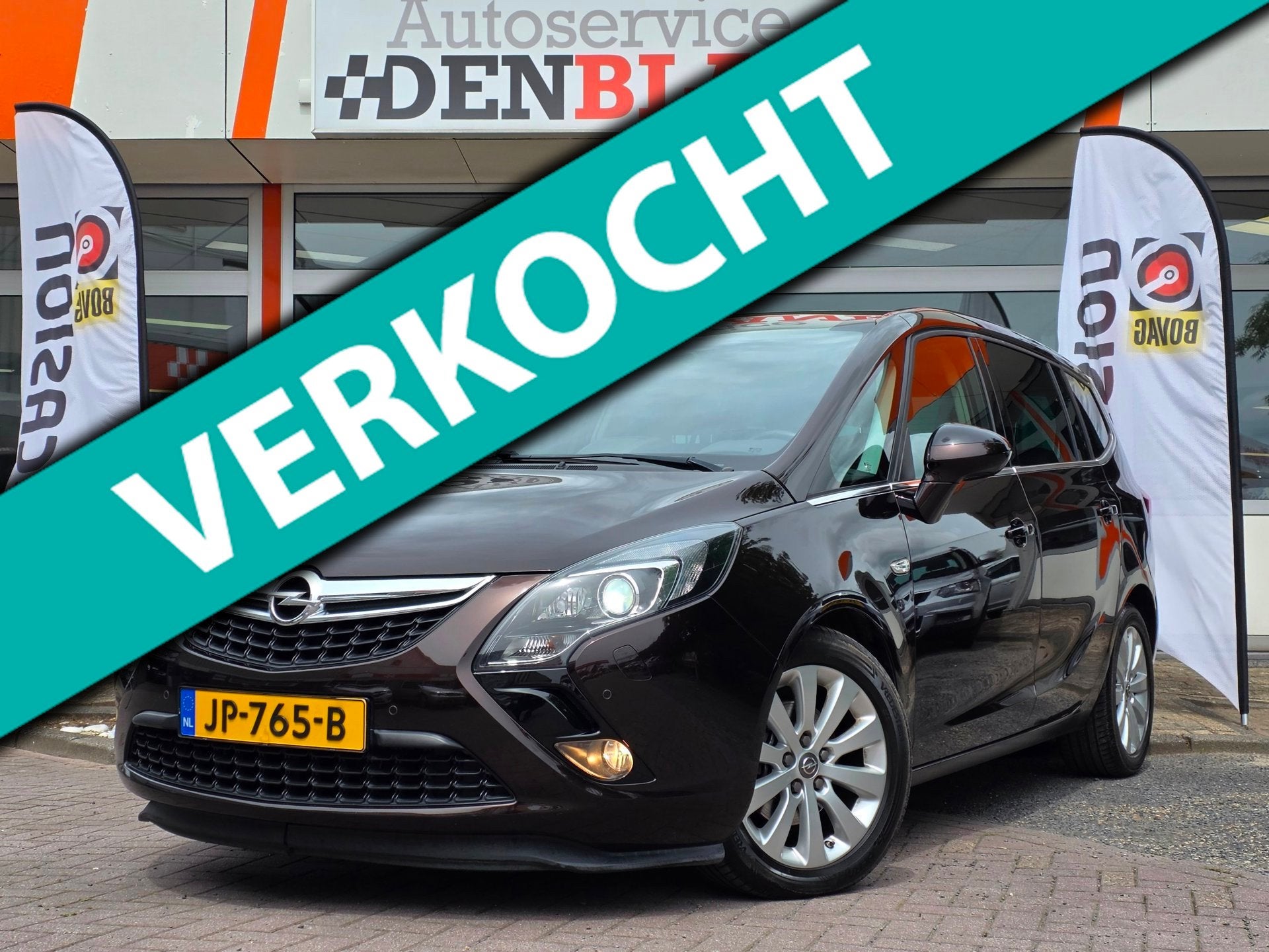 Opel Zafira Tourer 1.4 Edition 7p. BJ.2016 / Panodak / Navi, Auto's, Gebruikt, 4 cilinders, Bruin, 7 stoelen