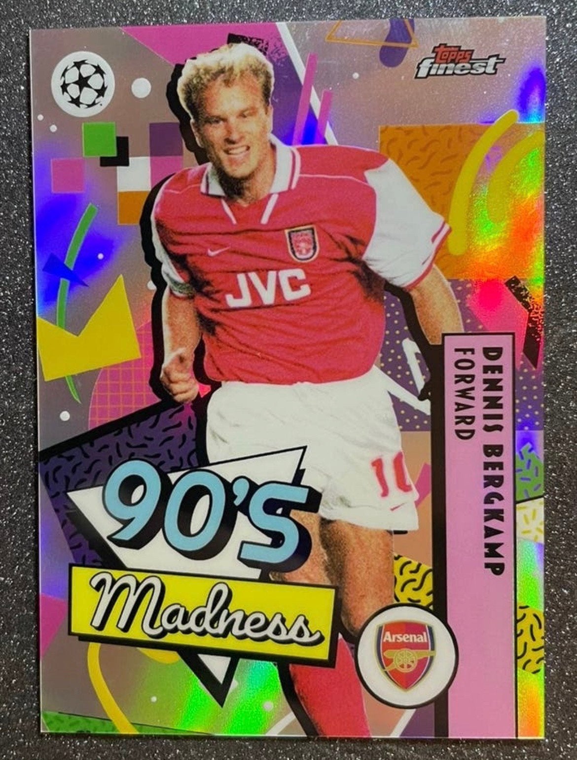 Topps Finest 2026  90’S MADNESS  DENNIS BERGKAMP  ARSENAL FC, Verzenden, Zo goed als nieuw, Plaatje