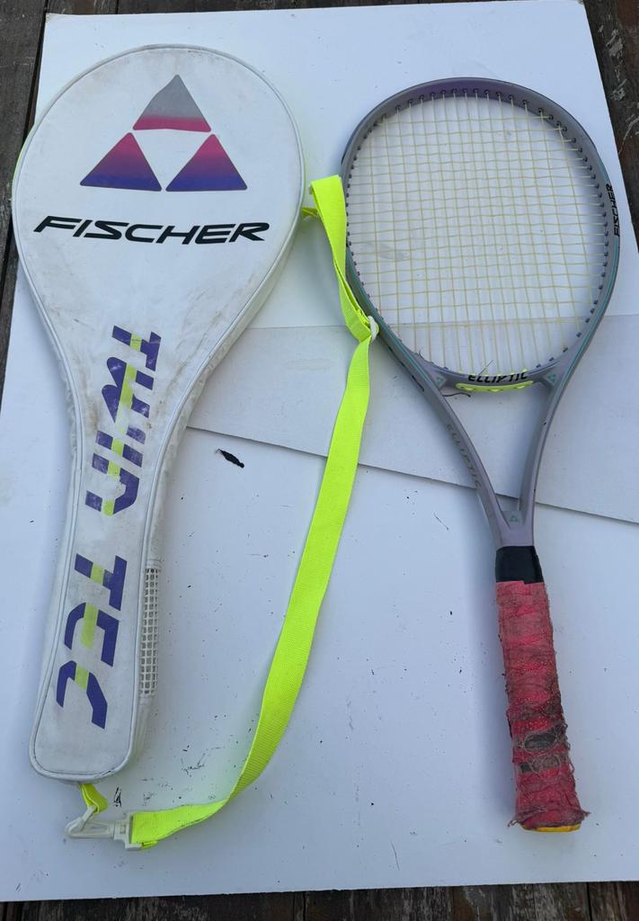 Fischer Elliptic Tennisracket - 400 gram, gripmaat 4, Overige merken, Gebruikt, L4, Ophalen of Verzenden