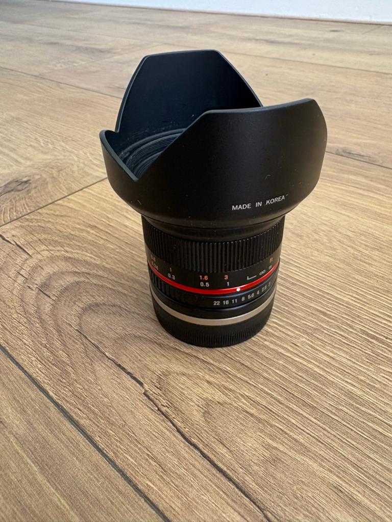 Samyang 12mm F2.0 E-mount, Audio, Tv en Foto, Fotografie | Lenzen en Objectieven, Zo goed als nieuw, Groothoeklens, Ophalen