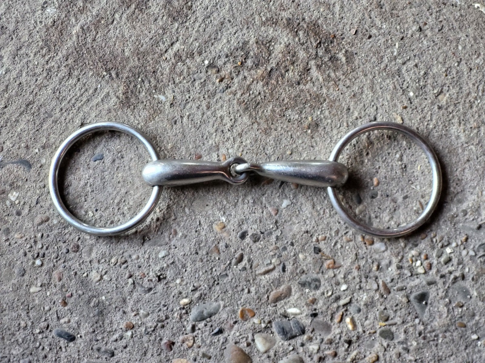 Enkelgebroken watertrens bit 11 cm, Dieren en Toebehoren, Ophalen of Verzenden, Gebruikt, Bit, Pony